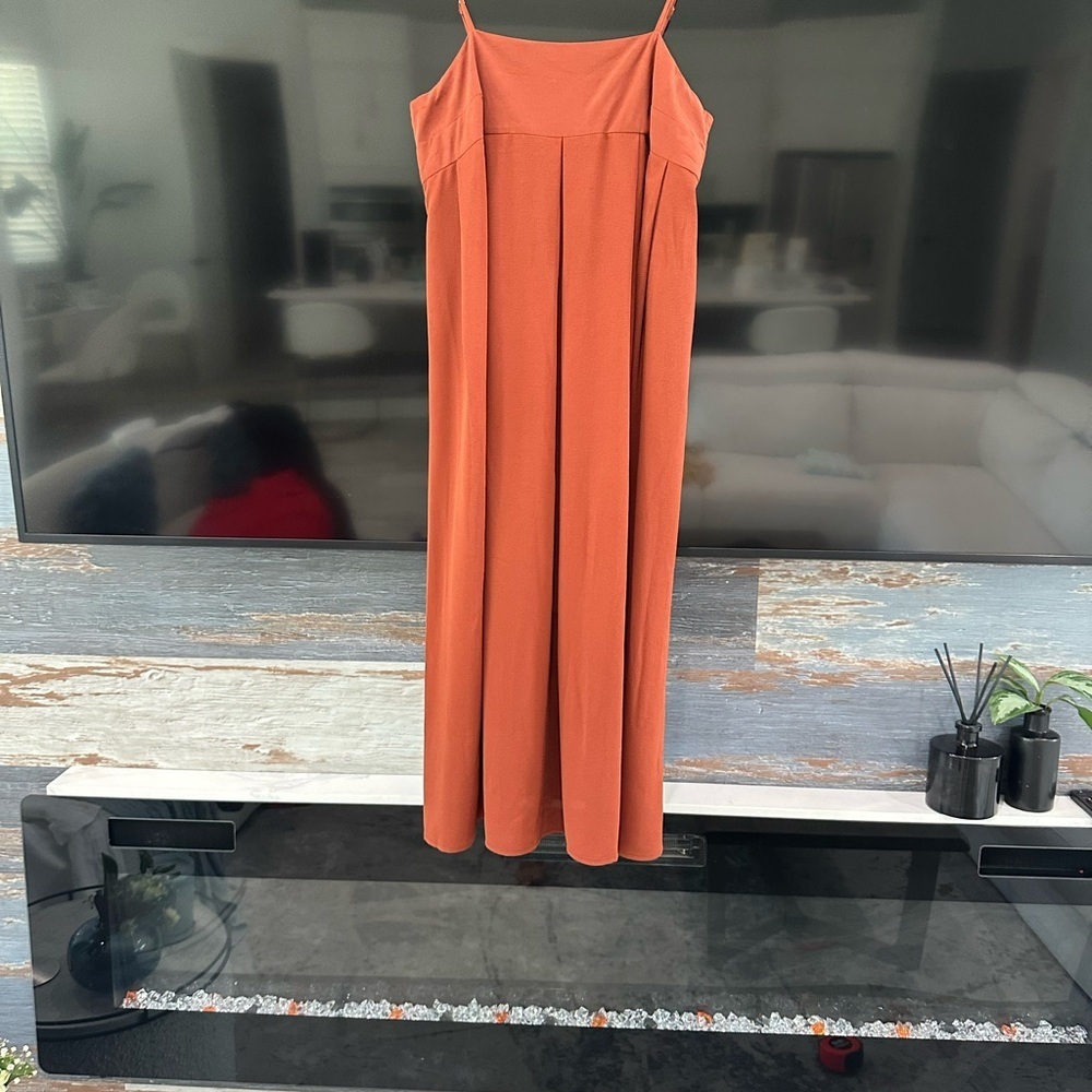 Who What Wear Terracotta Sleeveless Jumpsuit‎